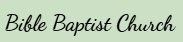 Bible Baptist Church logo